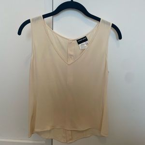 Giorgio Aramani Silk Cream Camisole Top. Size 40